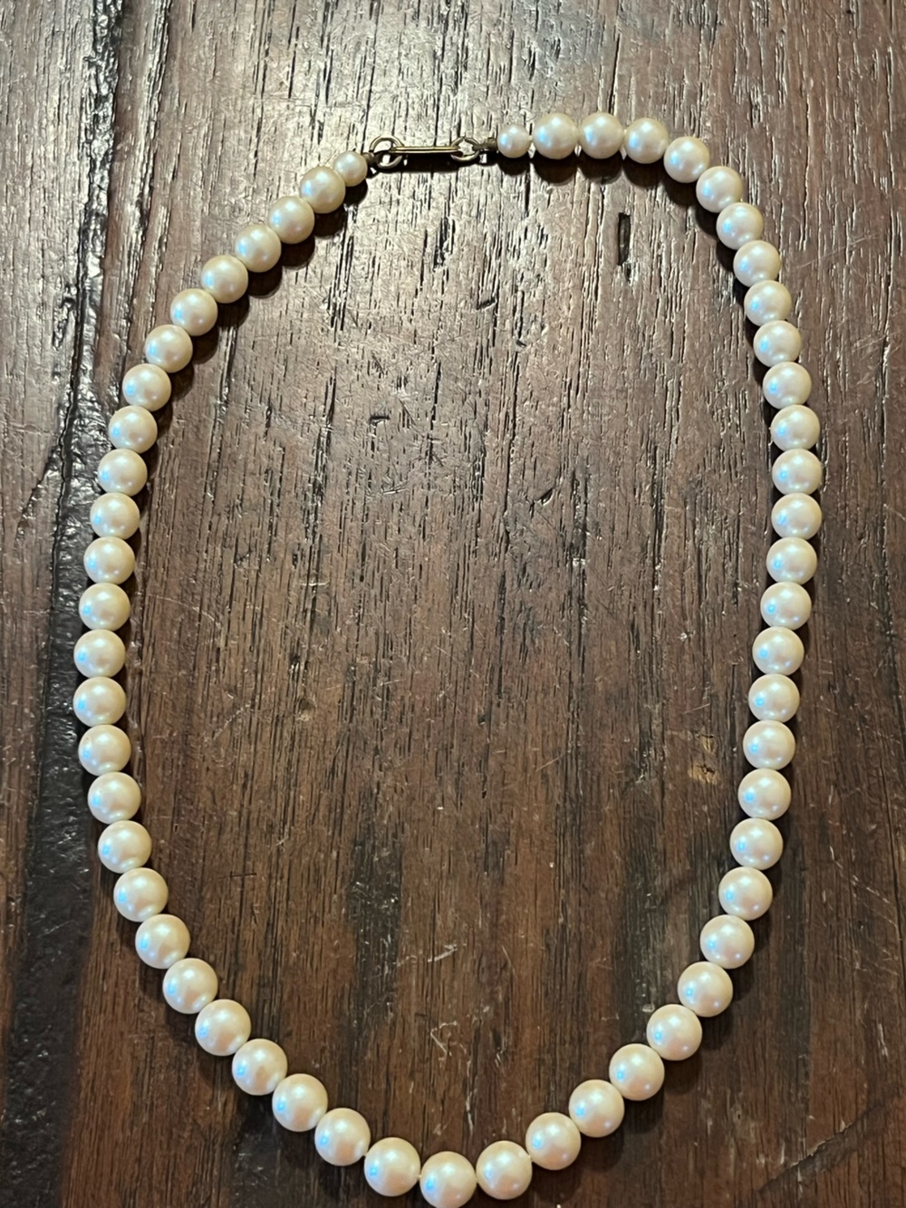 Vintage Sarah Coventry Pearl Strand Necklace Slide Clasp Patent 3427691